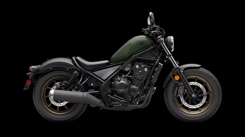 green Honda Rebel 500