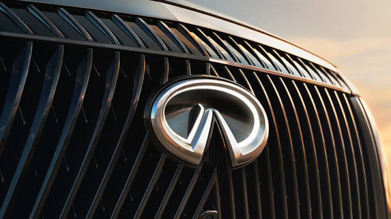 Infiniti logo seen on a grille