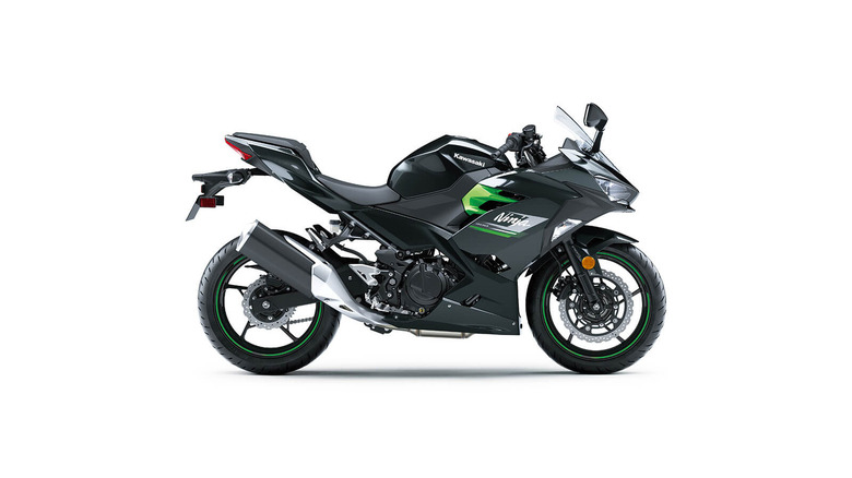 Kawasaki Ninja 400 on white background