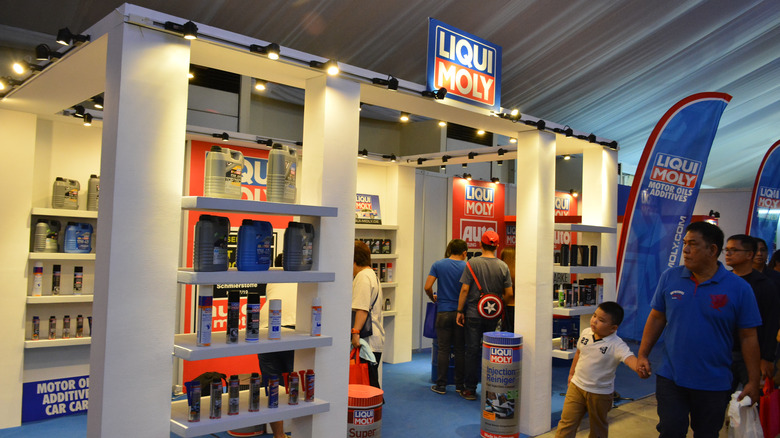 Liqui Moly automobile products exhibit