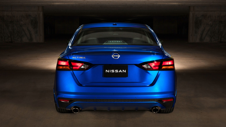 The rear of a Nissan Altima special edition