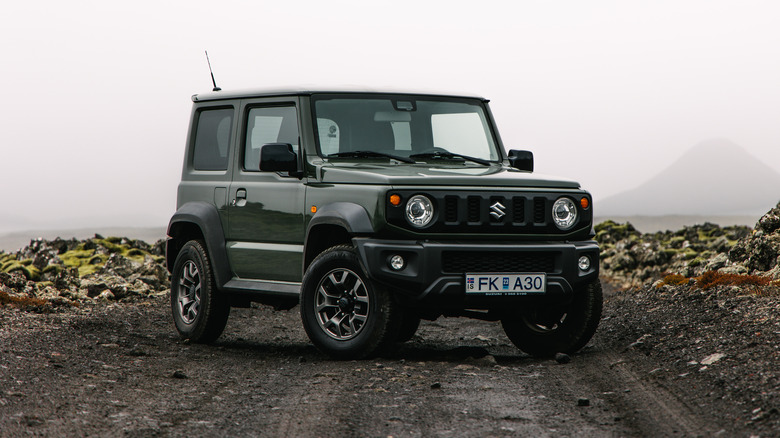 Suzuki Samurai on the road