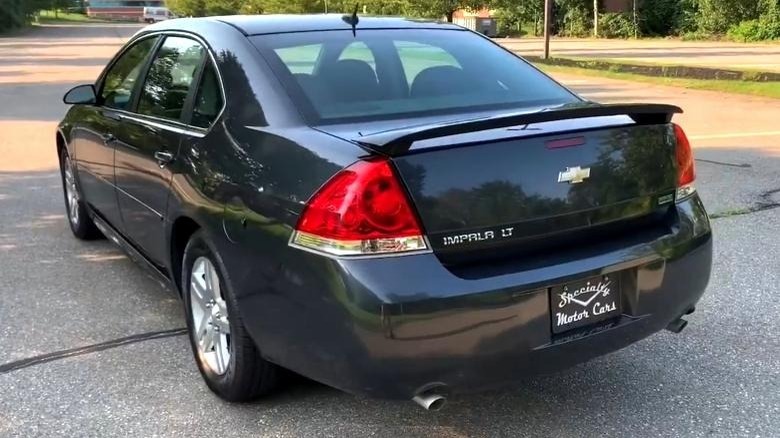 Rear-left static shot of the 2013 Chevy Impala