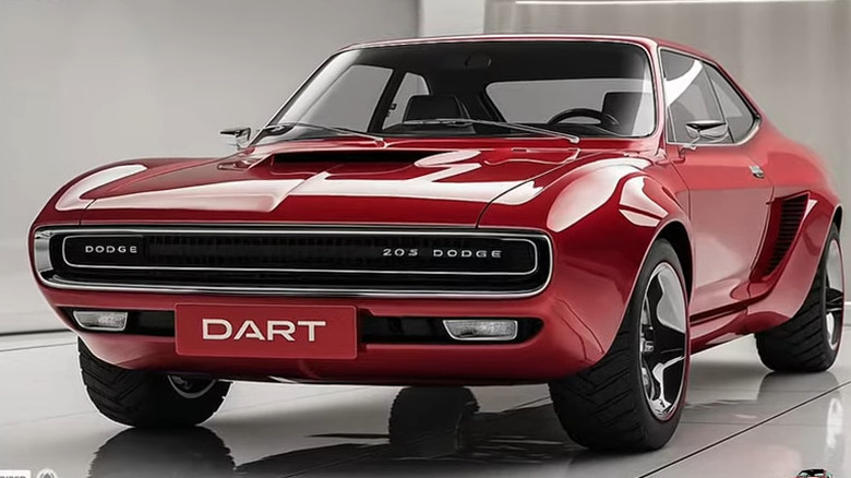 Red Dodge Dart AI image