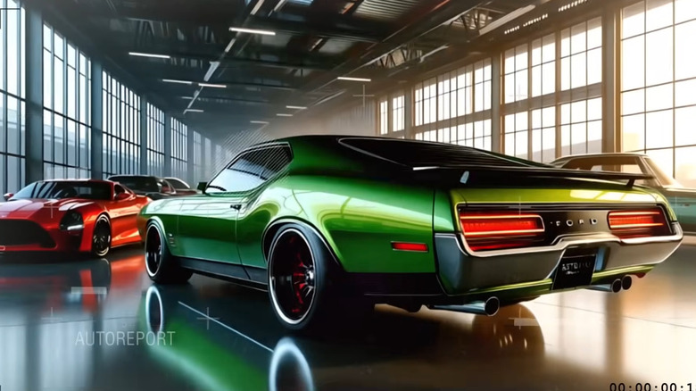 AI image of green gran torino 2025