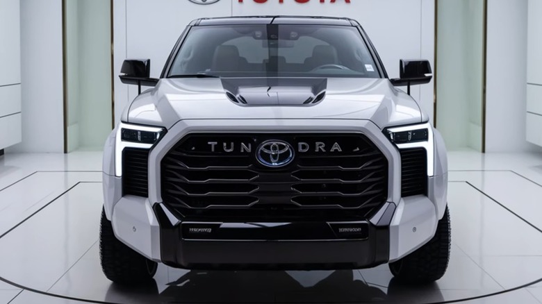 An AI-generated image of a 2026 Toyota Tundra.