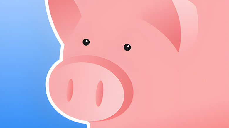 Close up of BeFrugal pig