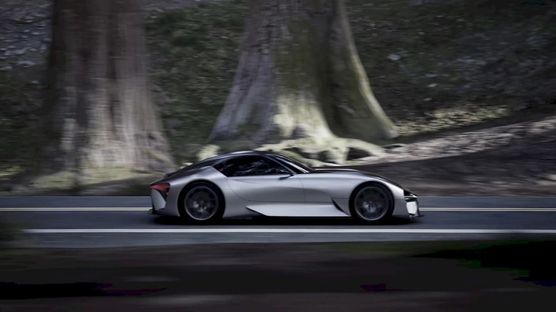 Lexus Electrified Sport concept car in forest