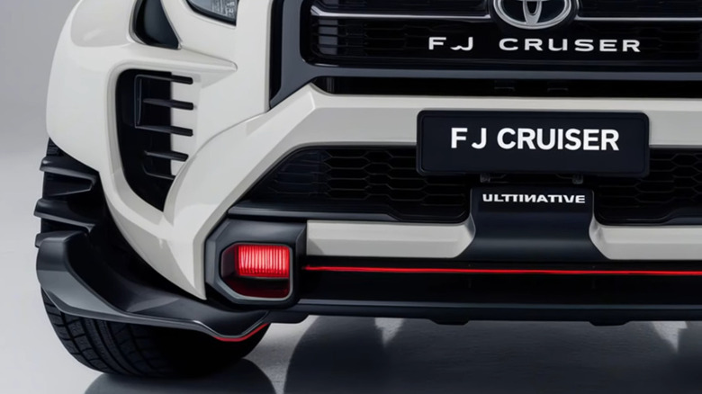 Front closeup of FJ Cruiser AI art