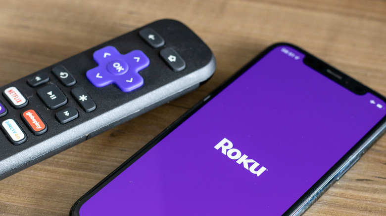 Roku remote and app on phone