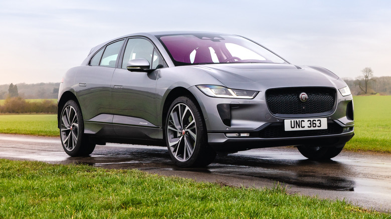 Jaguar I-Pace EV on road