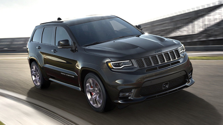 Jeep Grand Cherokee SRT on the track