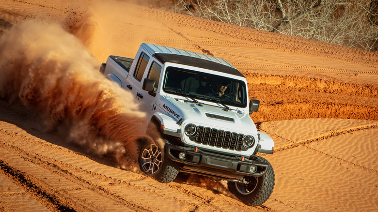 Jeep Gladiator in the desert