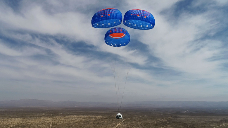 Blue Origin escape system test