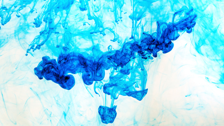 dye in water showing fluid dynamics