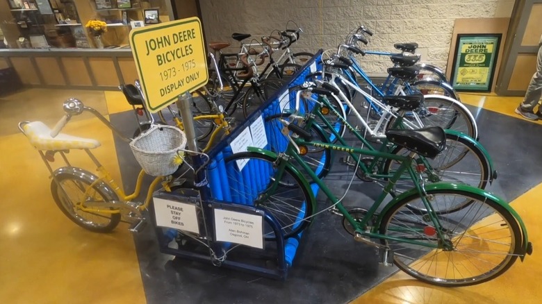 Allen Bohman's complete set of all 10 John Deere bicycles made during the 1970s.