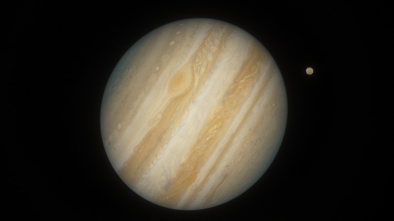 Satellite photo of Jupiter