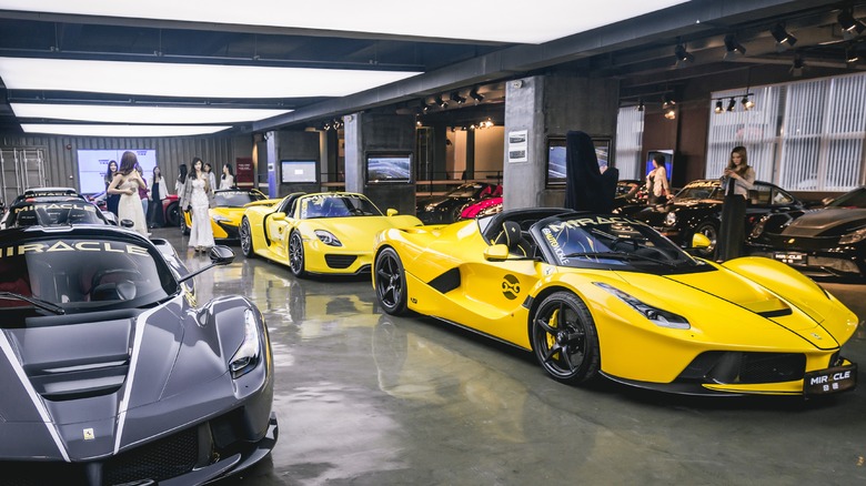 Ferrari car showroom