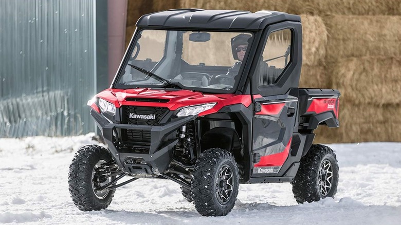 Kawasaki Ridge driving in snow