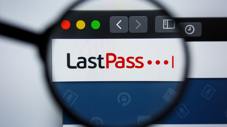 LastPass logo magnified