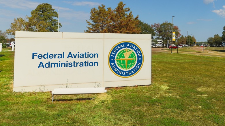 FAA office sign