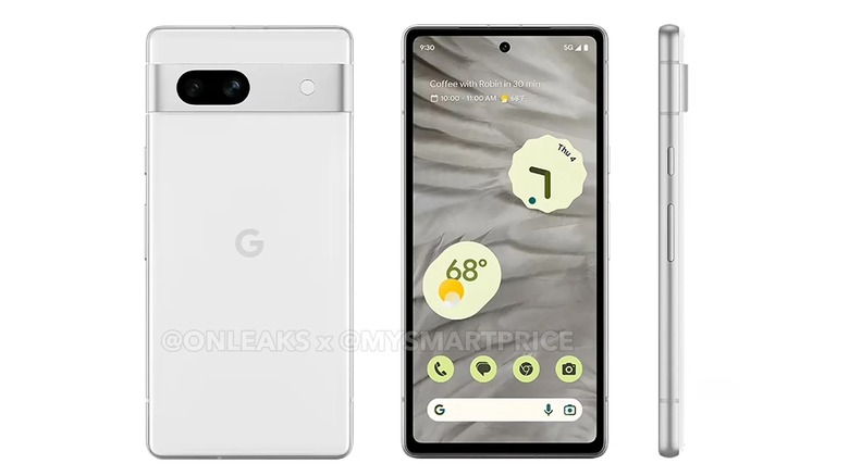 Render of the Pixel 7a