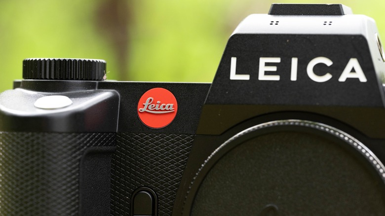 Leica SL3 up close with bug on top