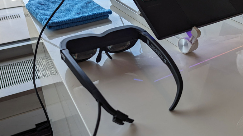 Lenovo Legion Glasses on table