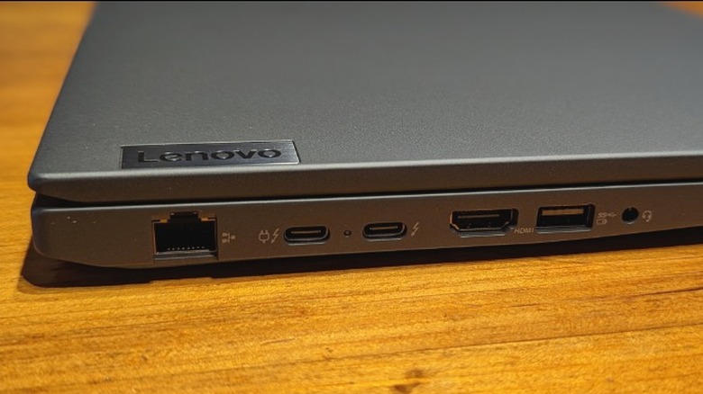 Lenovo ThinkPad T16 Gen 1  Left Side Ports