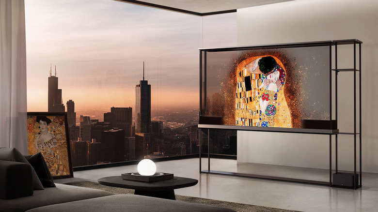 LG transparent OLED TV