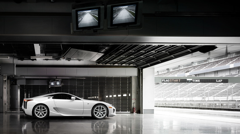 Lexus LFA at empty race track