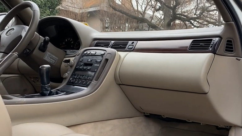 Lexus SC 300 with manual transmission interior view