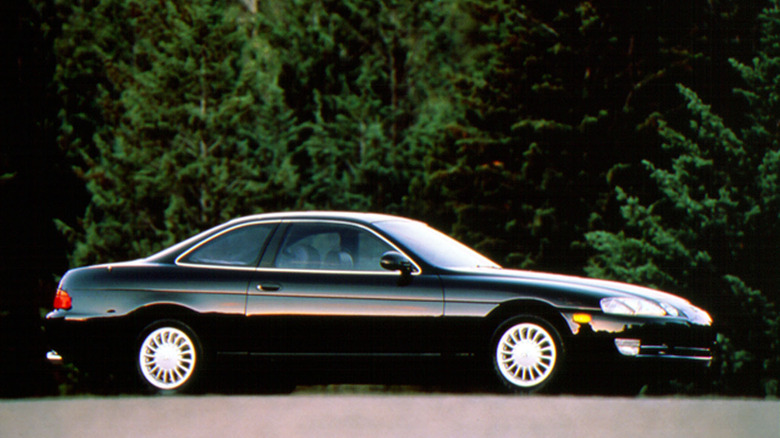 Black Lexus SC 300 first generation side view