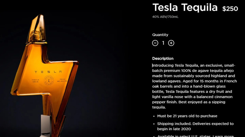 Tesla Tequila description screenshot