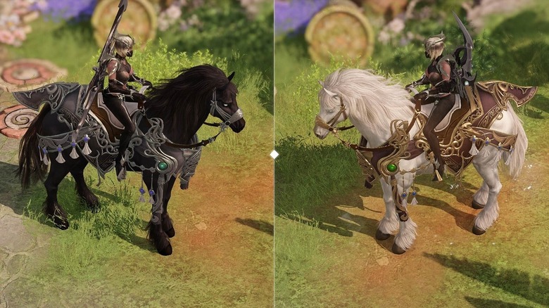 Two Lost Ark character mounts