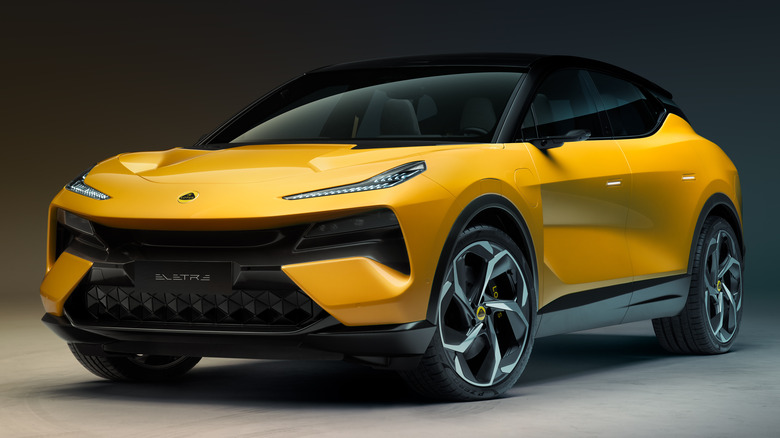 Lotus Eletre SUV on display