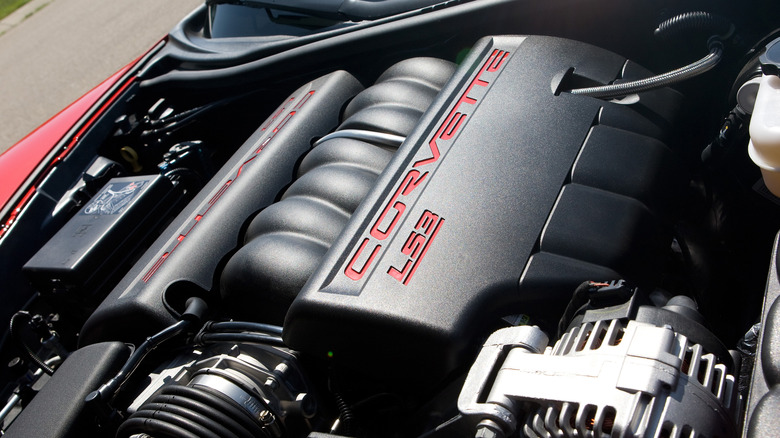 Corvette LS3 in engine bay