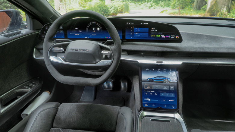 Lucid Air Sapphire dashboard