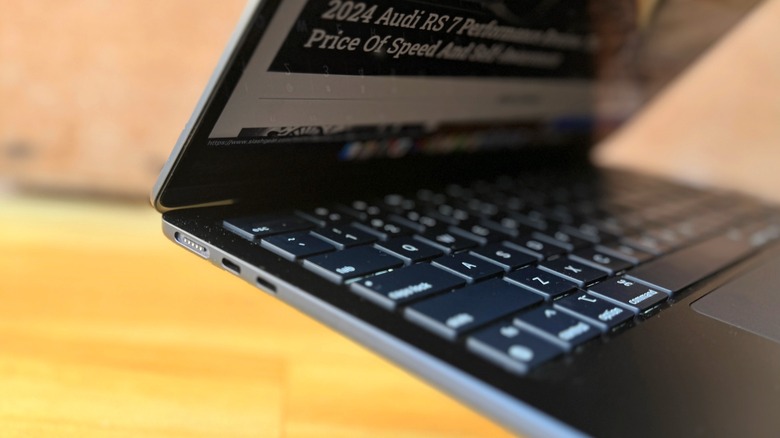 Side profile of MacBook Air