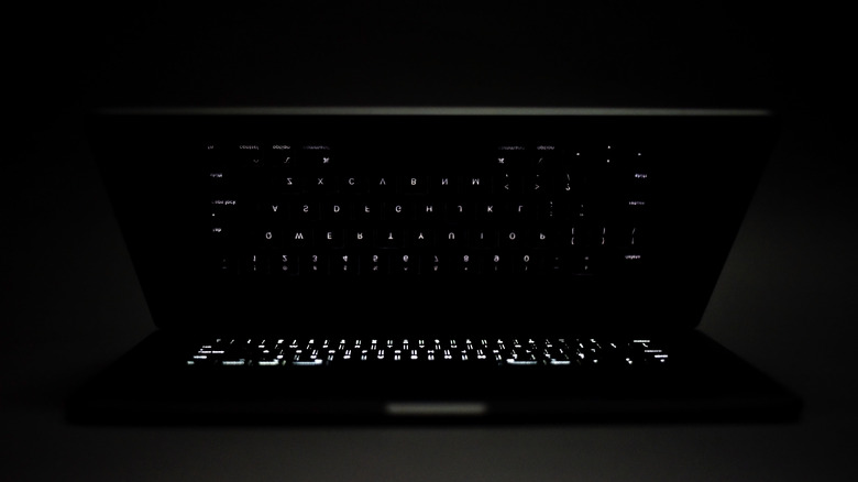 MacBook glowing keyboard