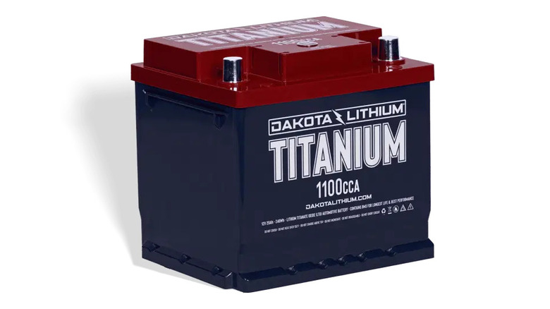 A Dakota Lithium battery on a white background