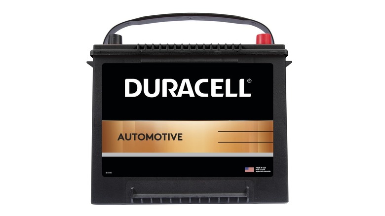 A duracell car battery