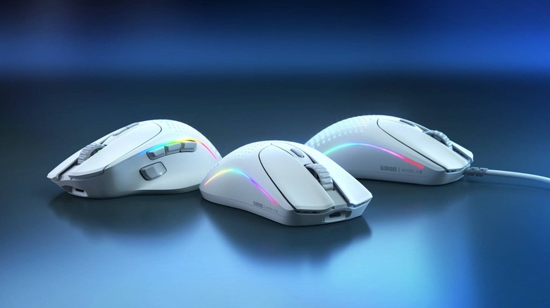 three gaming mice