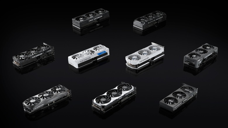 Nvidia graphics cards with multiple cooler designs