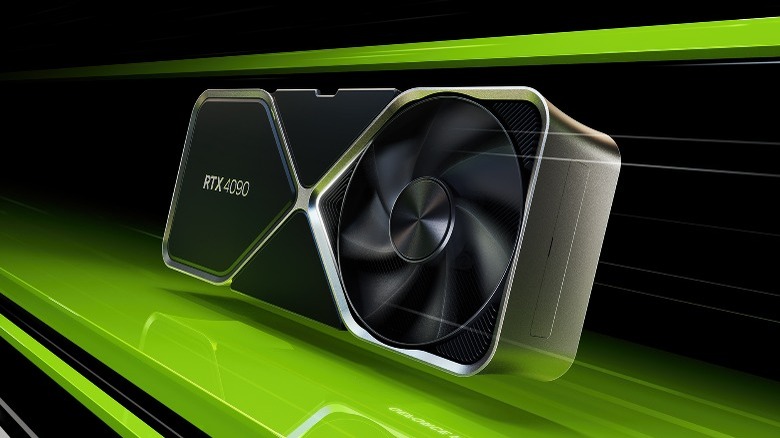 A Nvidia GeForce graphics card