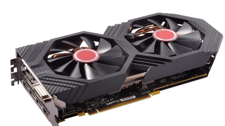 A XFX Radeon RX 580 GTS XXX graphics card