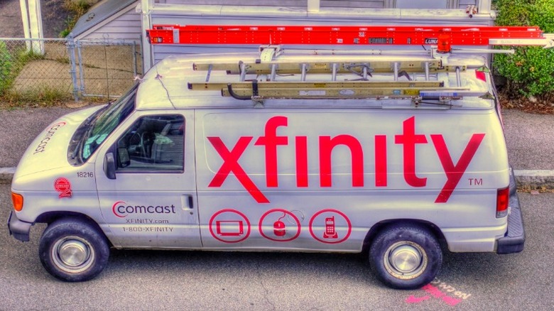 Xfinity installation truck
