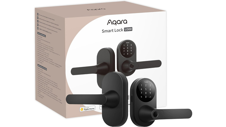 A product image of the Aqara U300 smart lock