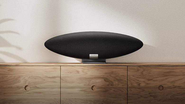 A Bowers & Wilkins Zeppelin on a table