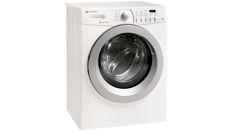 A stock image of a Westinghouse front load washer